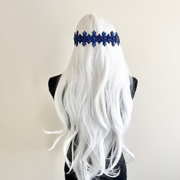 Deepa Gurnani Accessories - Vintage Luxe Handmade Deepa Gurnani Beaded Rhinestone Headband renaissance fair